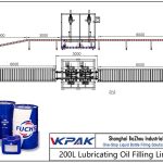 Automatic 200L Lubricating Oil Filling Line קו מילוי שמן סיכה אוטומטי 200L