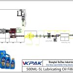 Automatic 500ML-5L Lubricating Oil Filling Line קו מילוי שמן סיכה 500ML-5L אוטומטי